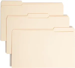 Smead Fastener File Folder, 2 Fasteners, Reinforced 1/3-Cut Tab, 1-1/2" Expansion, Legal Size, 50 per Box (19595) (Pack of 1)