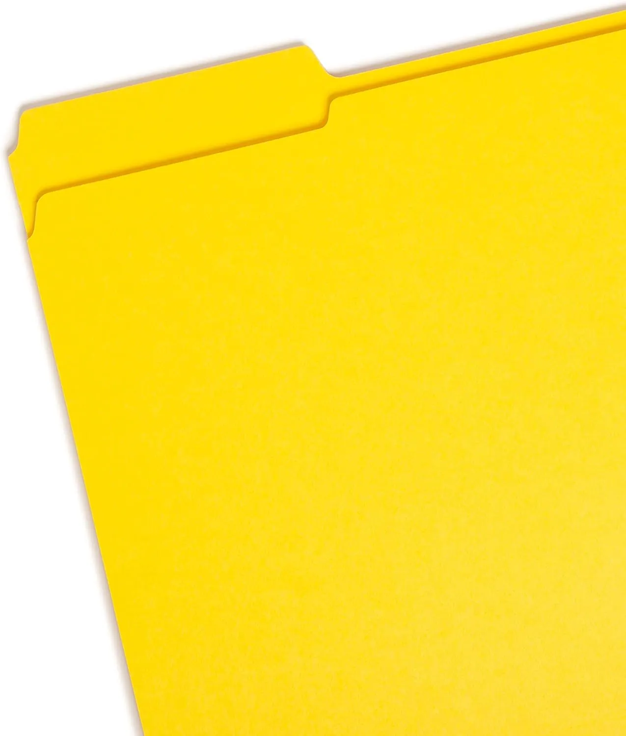 Smead File Folder, Reinforced 1/3-Cut Tab, Letter Size, Yellow, 100 per Box (12934)