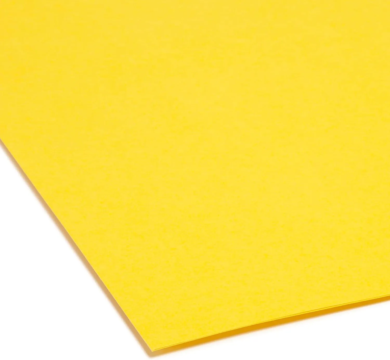 Smead File Folder, Reinforced 1/3-Cut Tab, Letter Size, Yellow, 100 per Box (12934)
