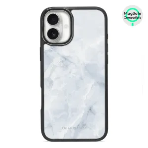 Snow Mountain - iPhone 16 Plus Frosted Black Bumper MagSafe Case