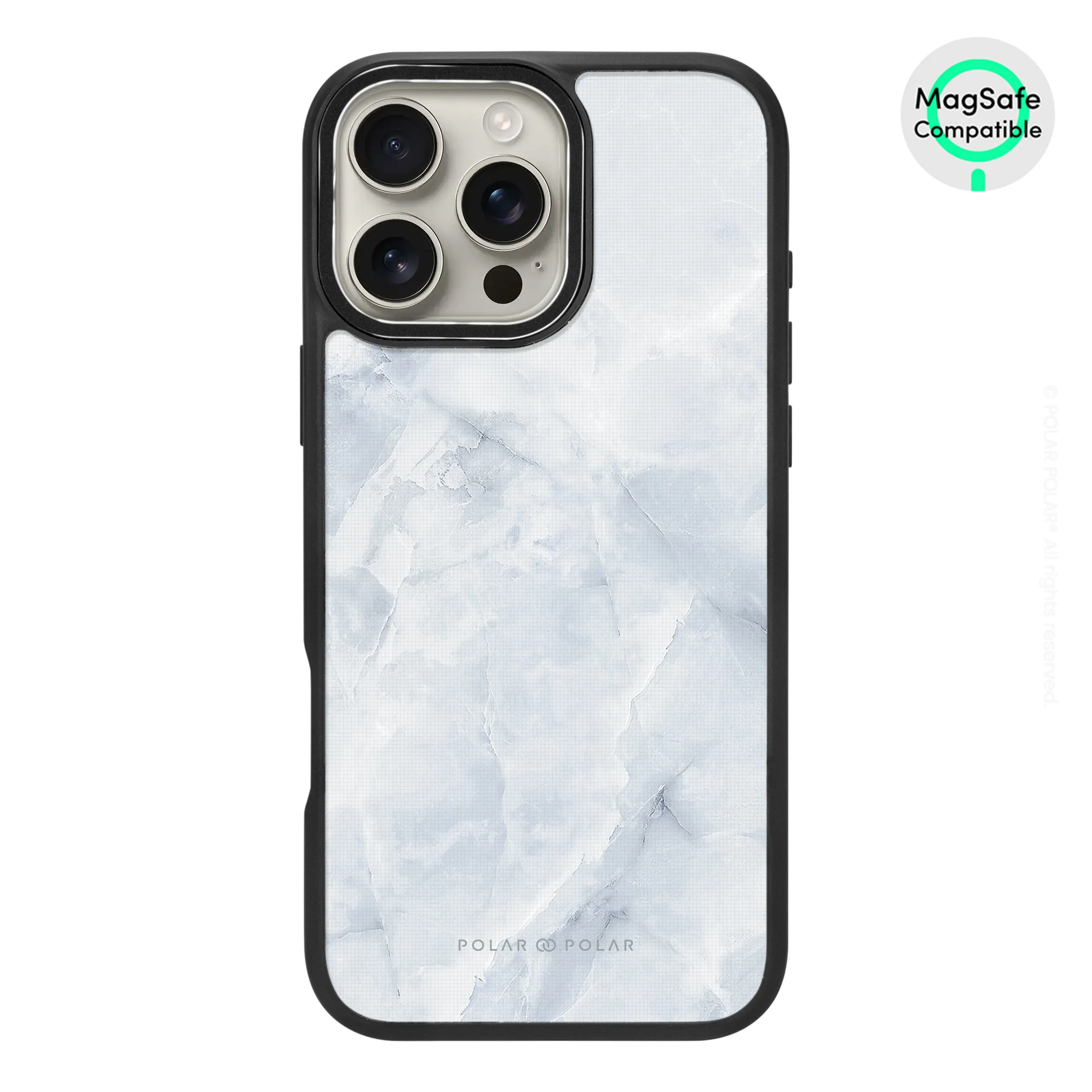 Snow Mountain - iPhone 16 Pro Max Frosted Black Bumper MagSafe Case