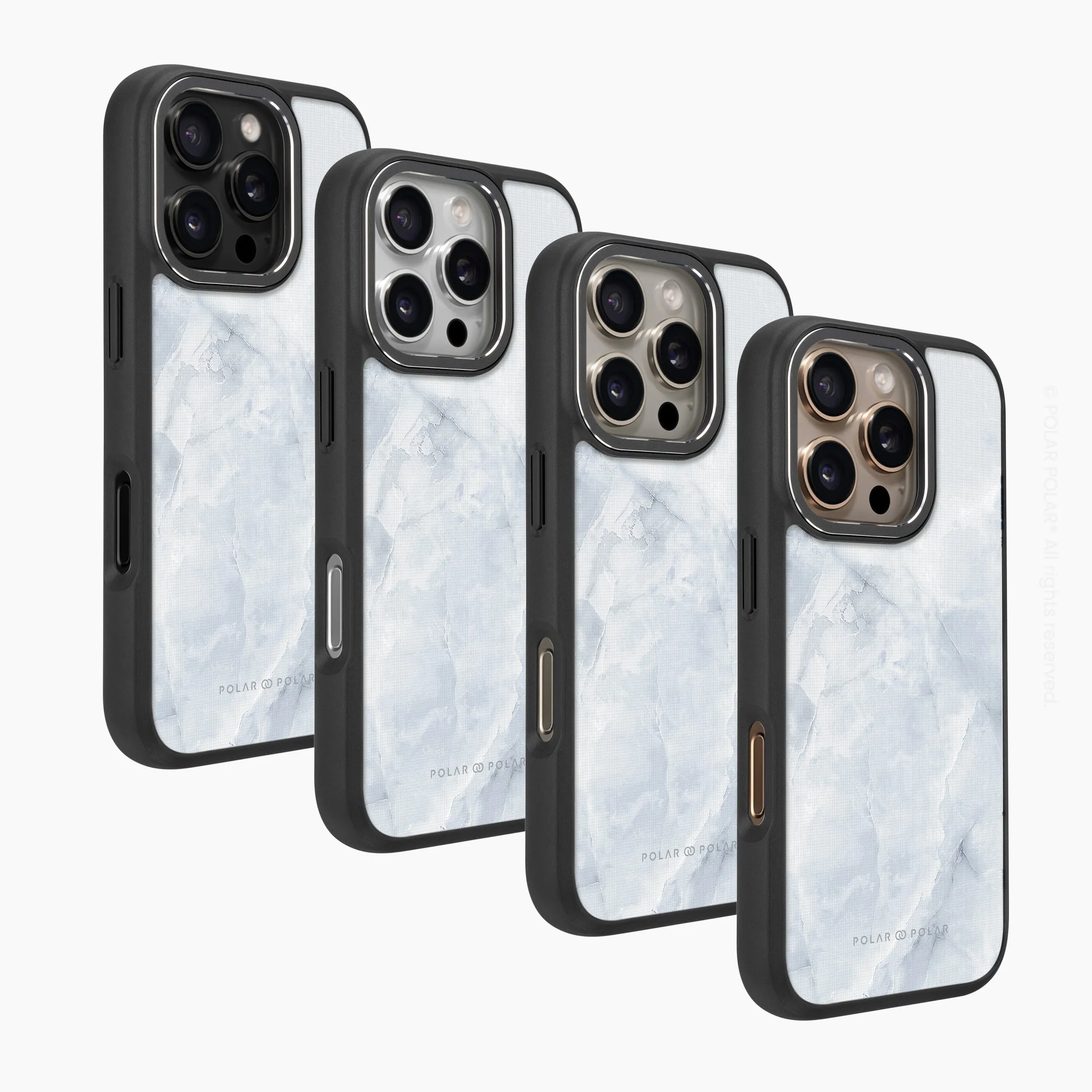 Snow Mountain - iPhone 16 Pro Max Frosted Black Bumper MagSafe Case