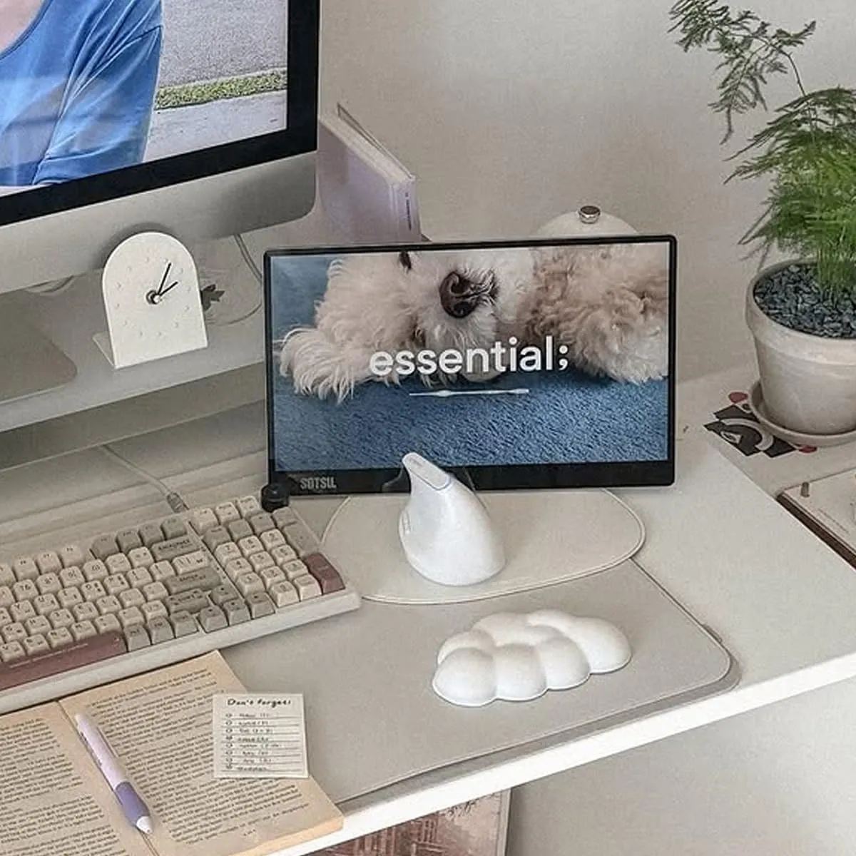 SOTSU FlipAction Go 14" Premium Portable Monitor SFA14PMSV | Robust but Lightweight | Tempered Glass Cover | 1080p | 400 Nits | 100% sRGB | 5W | Super Versatile | USB C or Mini HDMI