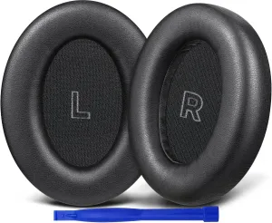 SOULWIT Replacement Earpads for Bose QuietComfort(QC) Ultra Wireless Headphones, Ear Pads Cushions with Softer Protein Leather, High-Density Noise Cancelling Foam - Black