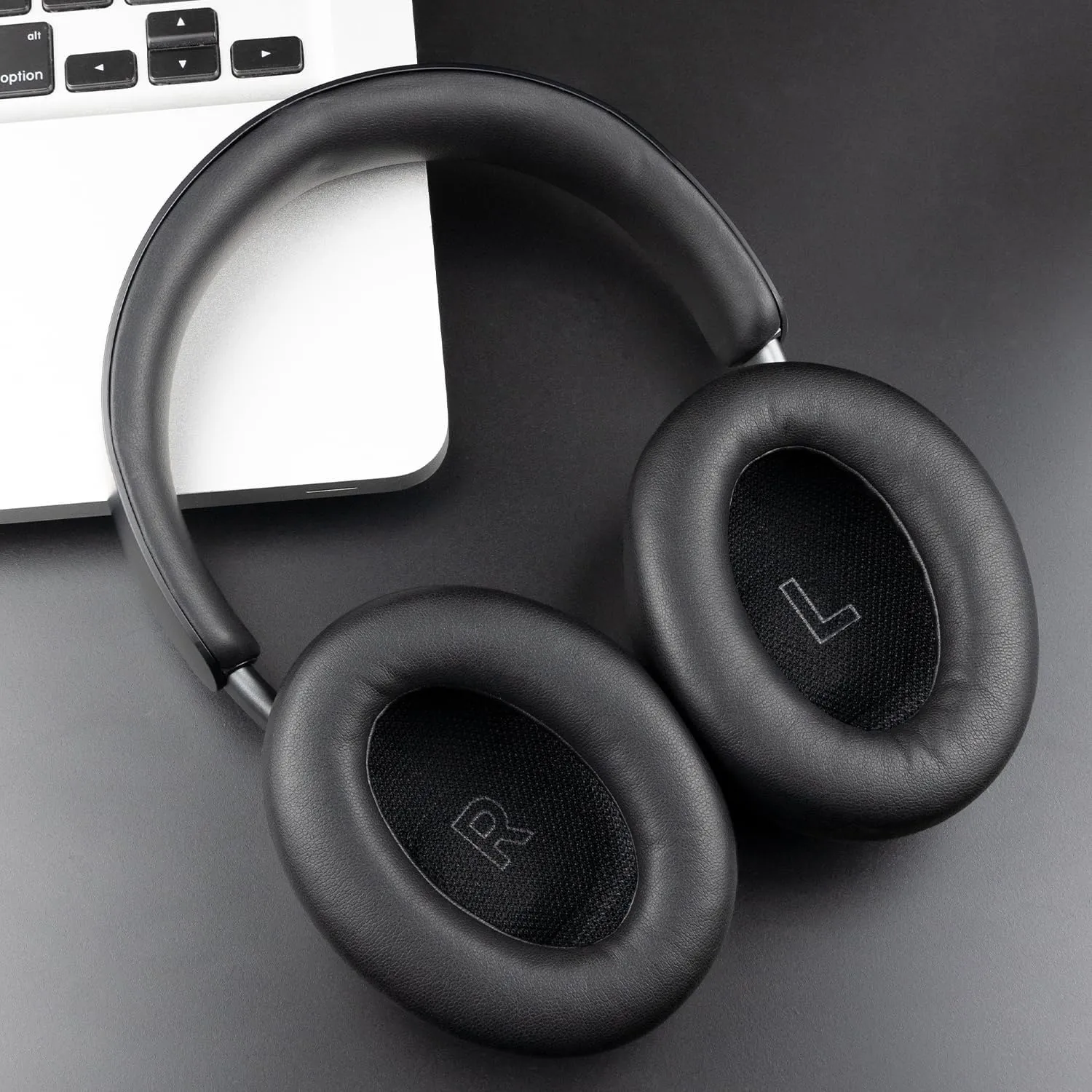 SOULWIT Replacement Earpads for Bose QuietComfort(QC) Ultra Wireless Headphones, Ear Pads Cushions with Softer Protein Leather, High-Density Noise Cancelling Foam - Black