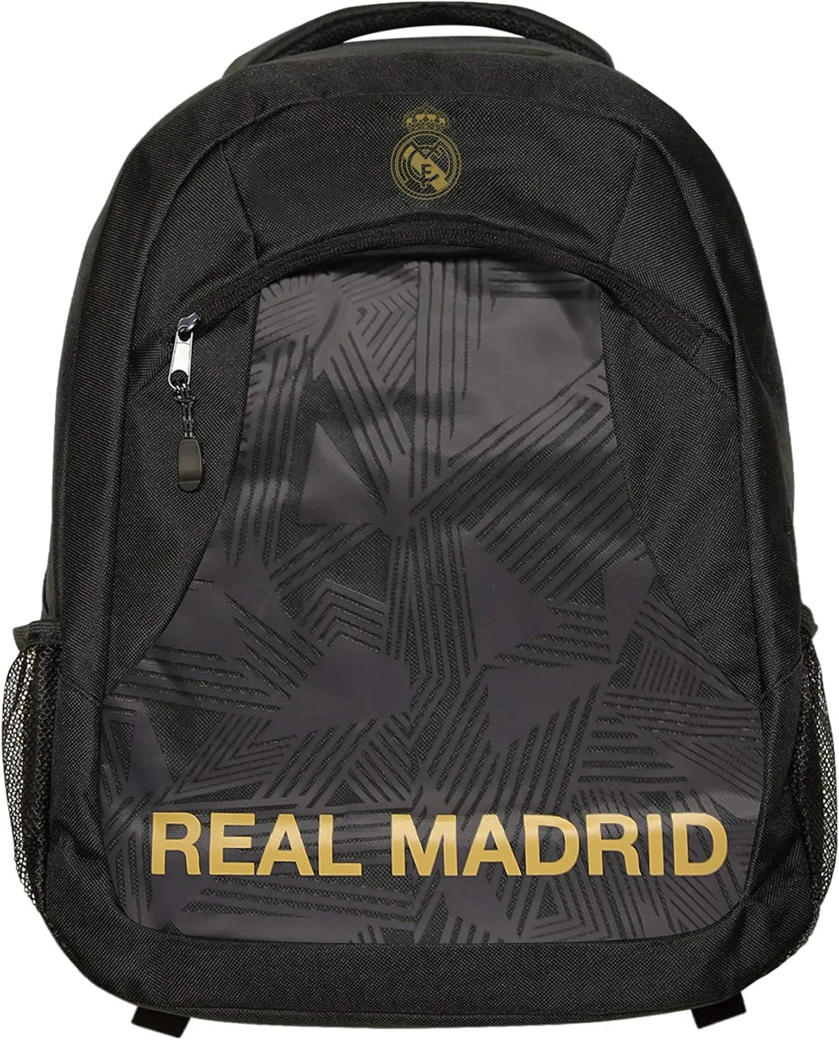 Spanish Primera Liga Real Madrid Officially Licensed Premium Backpack, Black, OSFM