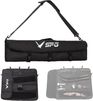 SPG Takedown Recurve Bow Case - Double Layer Bag for Storage and Arrow, Portable Outdoor Archery Soft Case for Adult and Youth