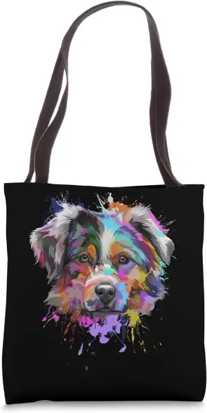 Splash Art Australian Shepherd | Aussie Lover Gifts Tote Bag