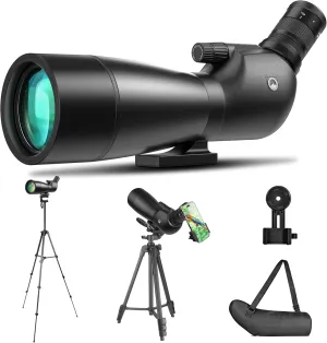 Spotting Scope, URBANCOAST 25-65x75mm Spotting Scopes with Full Size Tripod, Carrying Bag, and Scope Phone Adapter - Ideal for Bird Watching