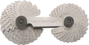 Stahlwille 77270003 12665 Screw Pitch Gauge, Metric and Whitworth Threads, 0.25 to 6 mm, 4 to 62 t.p.i., Size 52, Pack of 10, Made in Germany