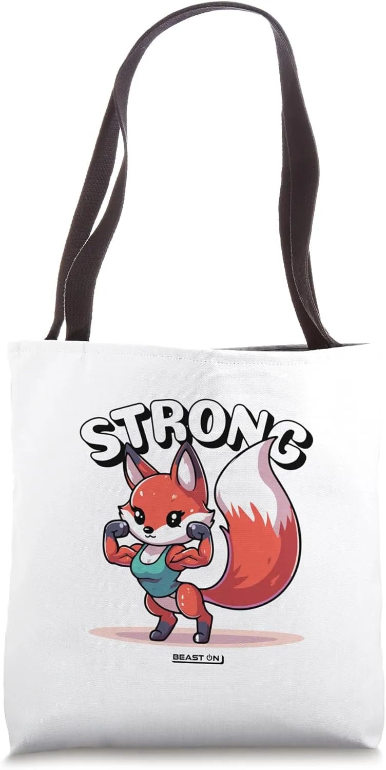 Stark Fox Cute Training Fitness Funny Women Gym Tote Bag
