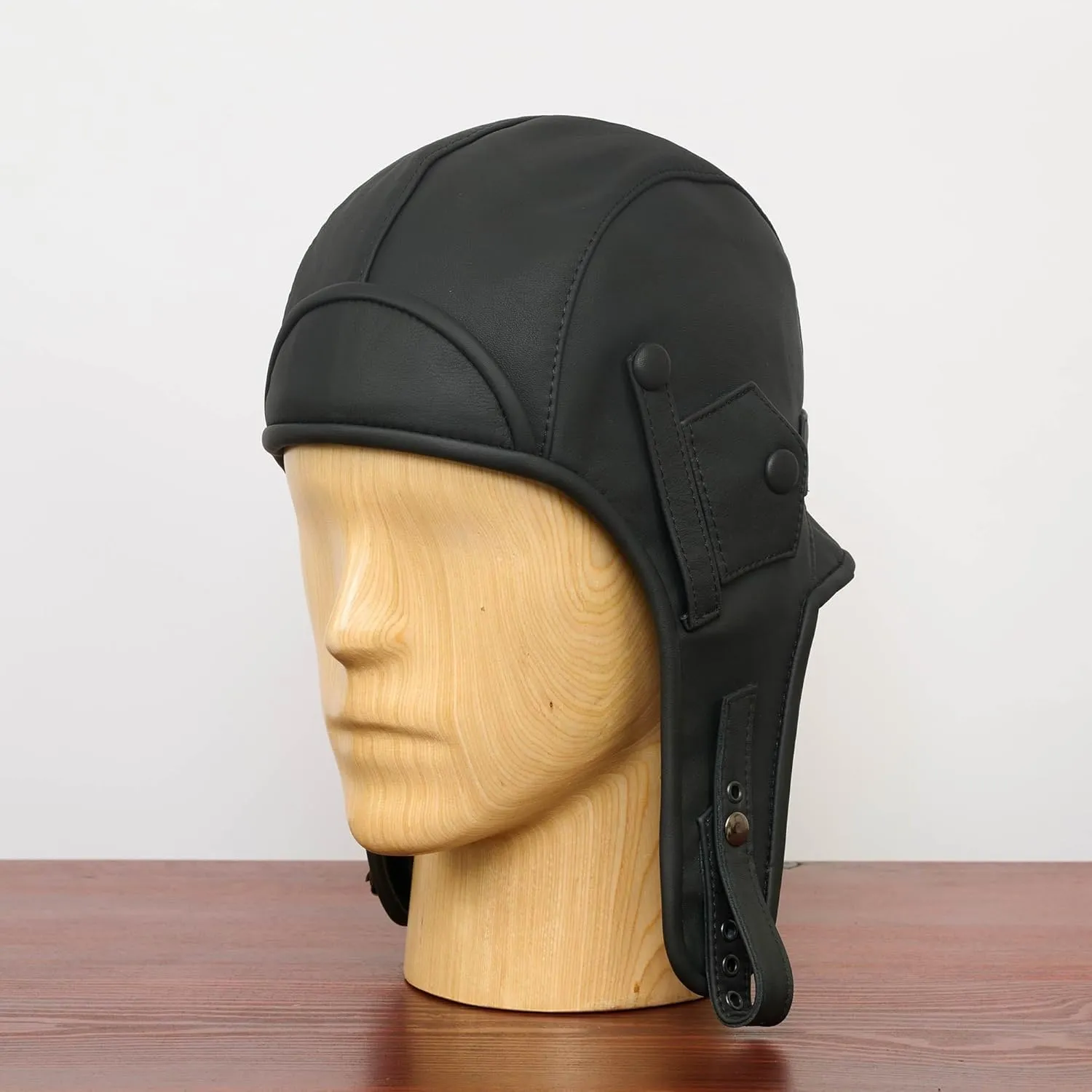Sterkowski Karelia Genuine Leather Aviator Trapper Cap