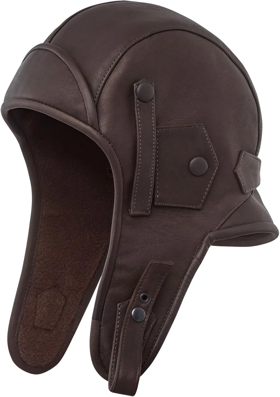 Sterkowski Karelia Genuine Leather Aviator Trapper Cap