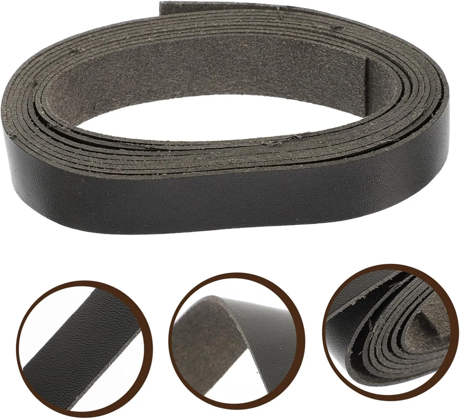 STOBOK Craft Leather Strap Elastic Collars for Puppies Watchband Leather Materials DIY Watchband Bag Shoulder Strap Artisan Leathercraft Lover's Essential