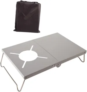 Stove Bracket Folding BBQ Desk Travel Table Compact for Camping Outdoor Tool