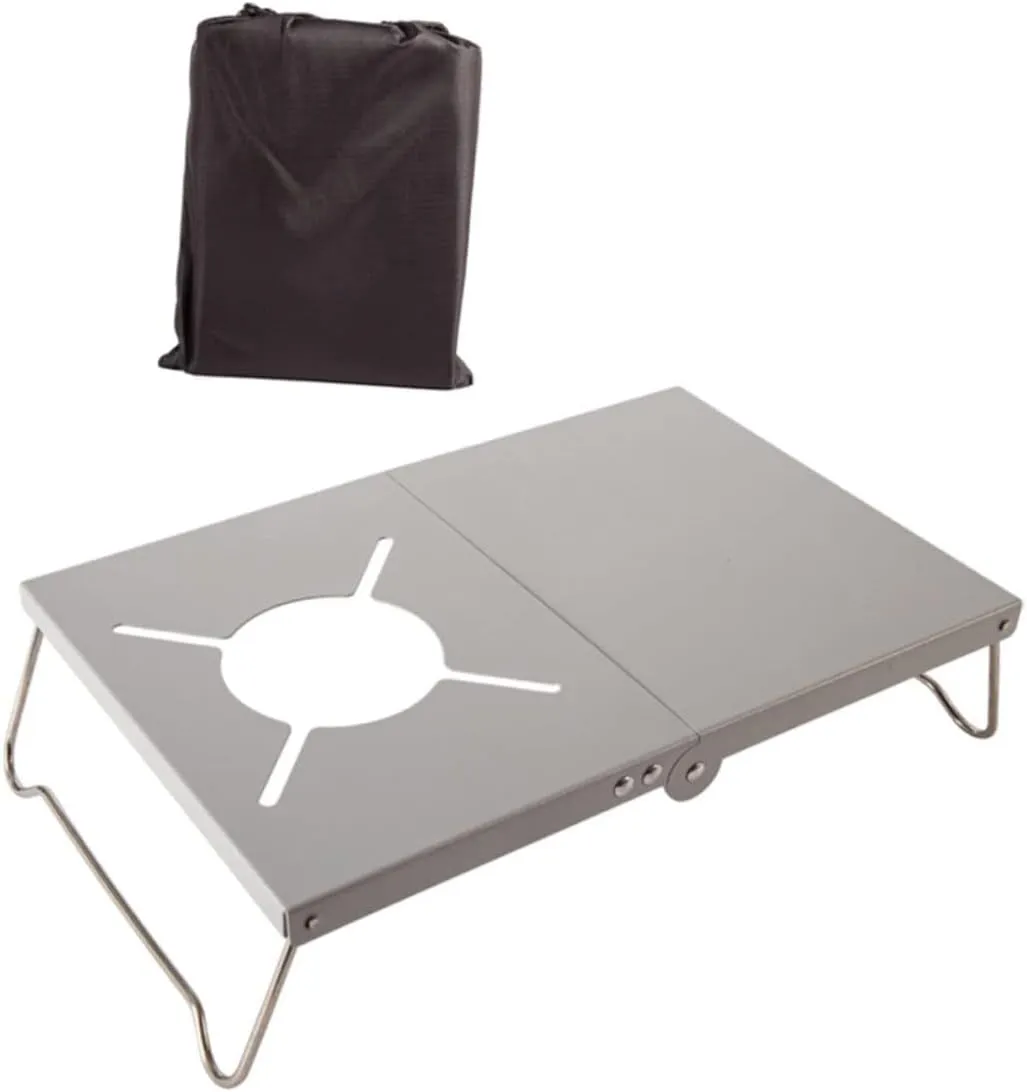 Stove Bracket Folding BBQ Desk Travel Table Compact for Camping Outdoor Tool