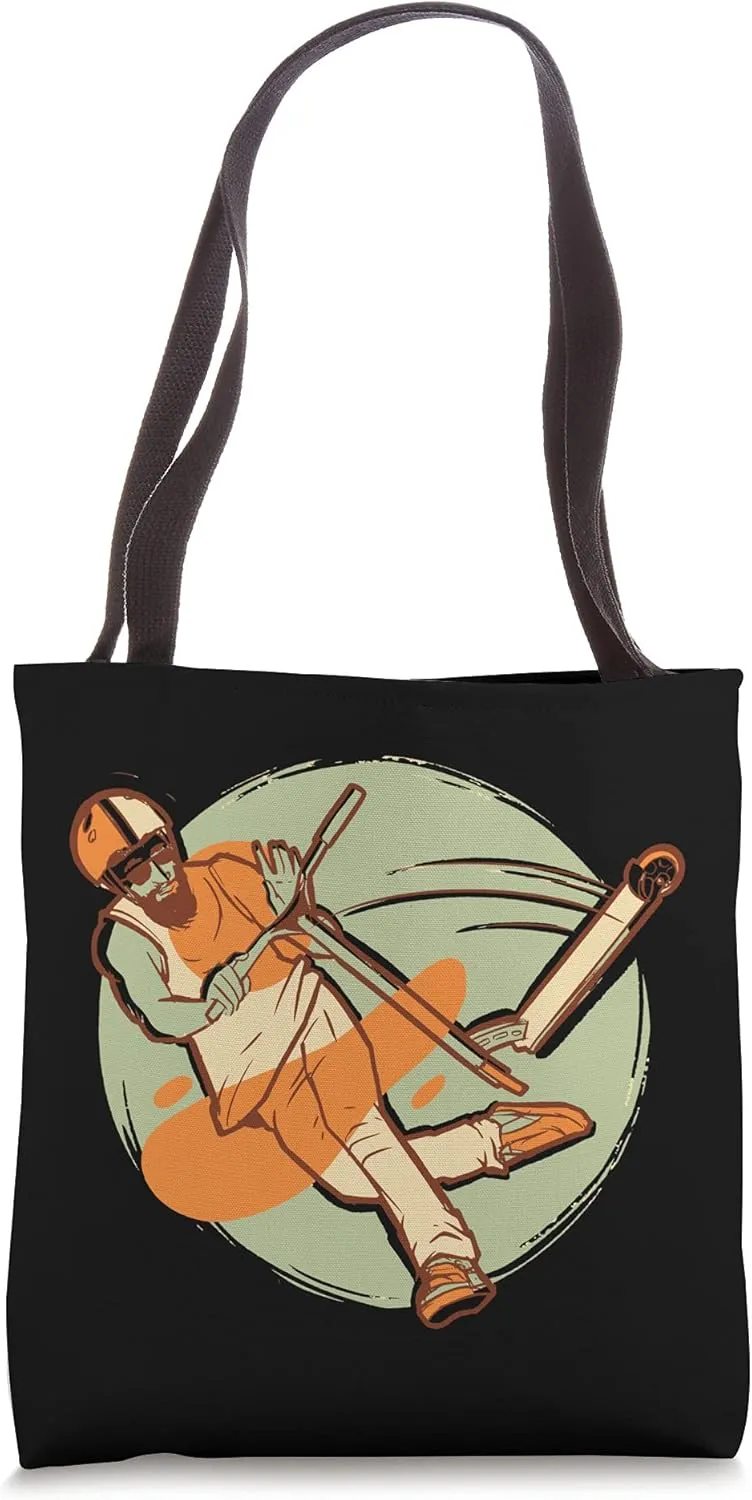 Stunt scooter skater stunt retro kick scooter stunt scooter Tote Bag