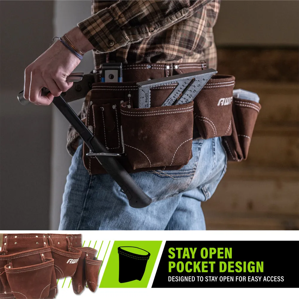 SUEDE LEATHER TOOL APRON