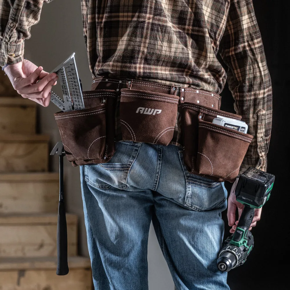 SUEDE LEATHER TOOL APRON