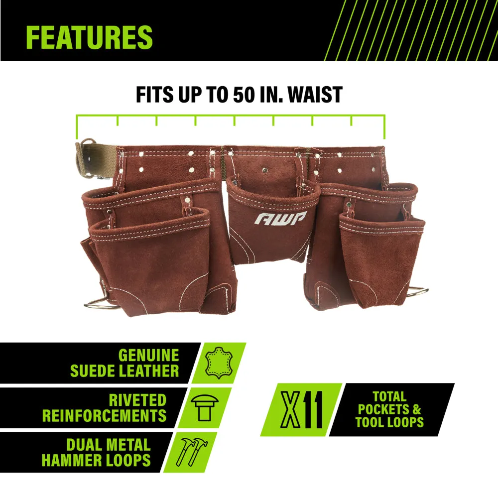 SUEDE LEATHER TOOL APRON