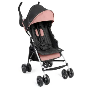 Summer by Ingenuity 3D Mini Convenience Stroller – Lightweight Stroller, Compact Fold, Multi-Position Recline, Canopy with Pop Out Sun Visor and More – Umbrella Stroller for Travel, Dusty Rose Pink