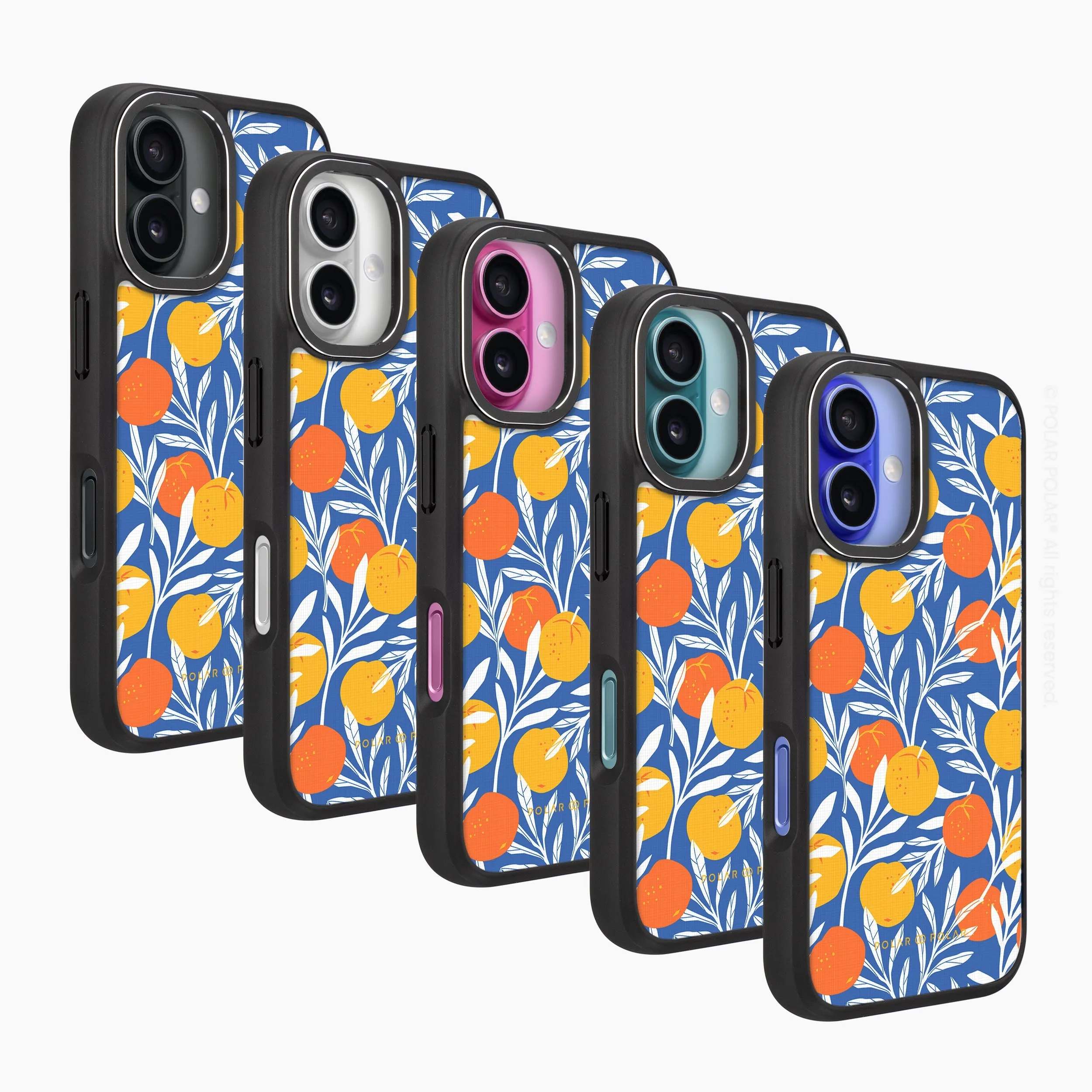 Summer Tangerine - iPhone 16 Plus Frosted Black Bumper MagSafe Case