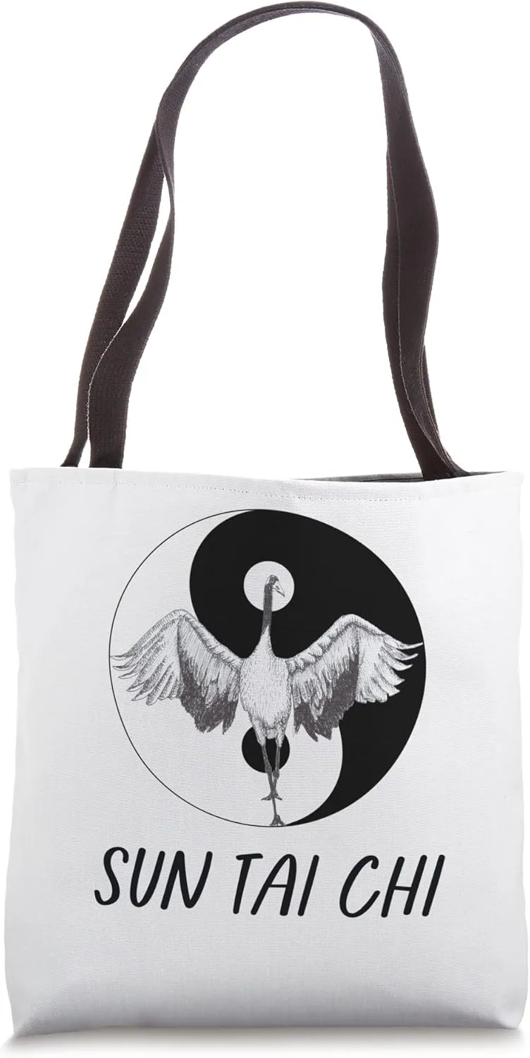 Sun Tai Chi Crane Pose Tote Bag
