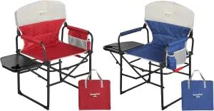 SUNNYFEEL Camping Directors Chair, Heavy Duty,Oversized Portable Folding Chair with Side Table, Pocket for Beach, Fishing,Trip,Picnic,Lawn,Concert Outdoor Foldable Camp Chairs