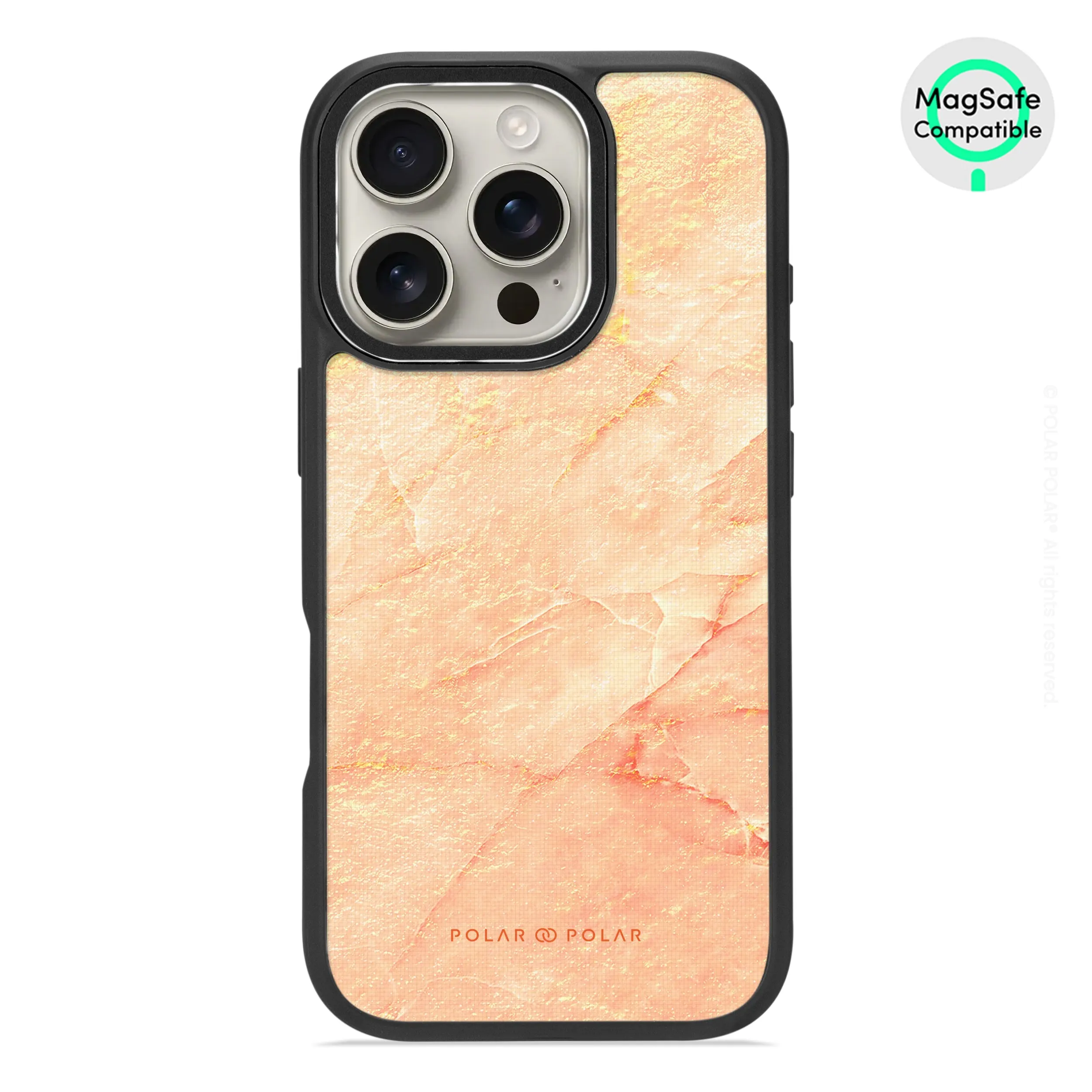 Sunset - iPhone 16 Pro Frosted Black Bumper MagSafe Case