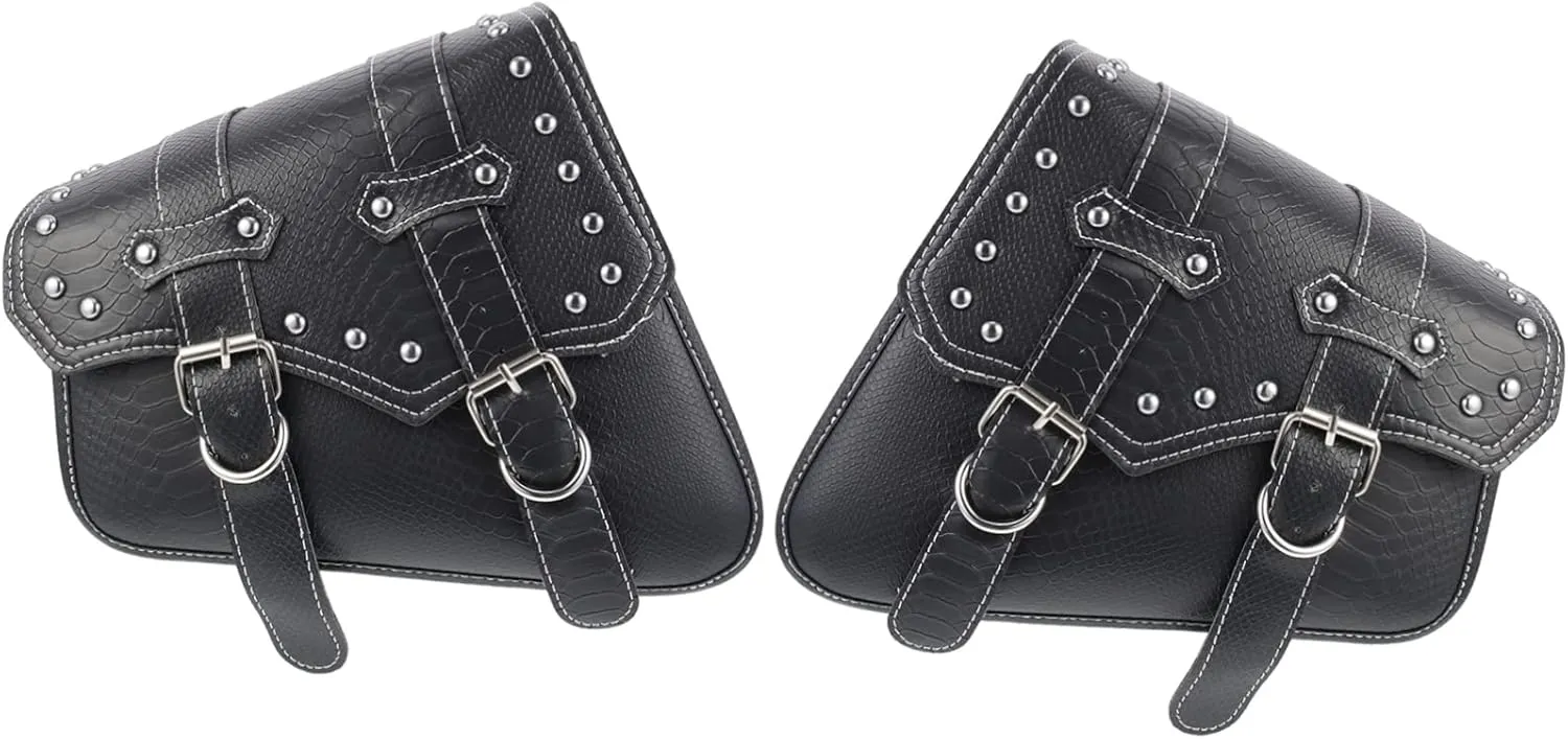 SUPVOX Retro Motorcycle Tool Bag Side Tool Pouch Motorcycle Fork Bag Large Capacity