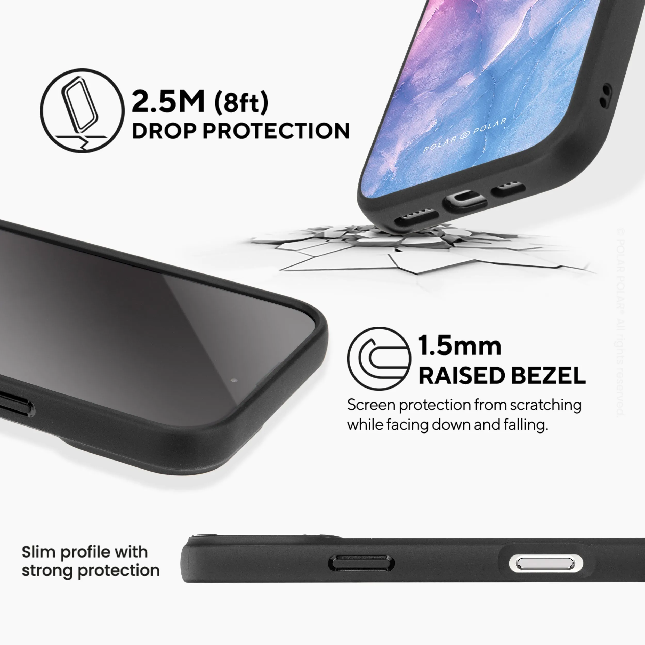 Sweet Rainbow - iPhone 16 Frosted Black Bumper MagSafe Case