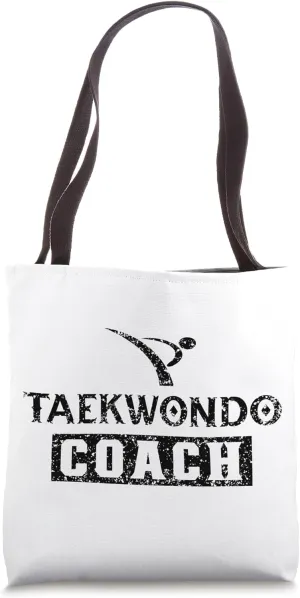 Taekwondo coach Martial Arts Tae Kwon Do Training Fighter Tote Bag