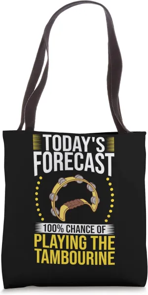 Tambourine Instrument Drum Player Music Beginner Lesson Tote Bag
