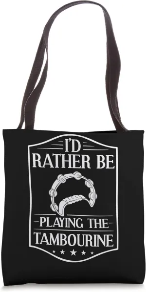 Tambourine Instrument Drum Player Music Beginner Lesson Tote Bag