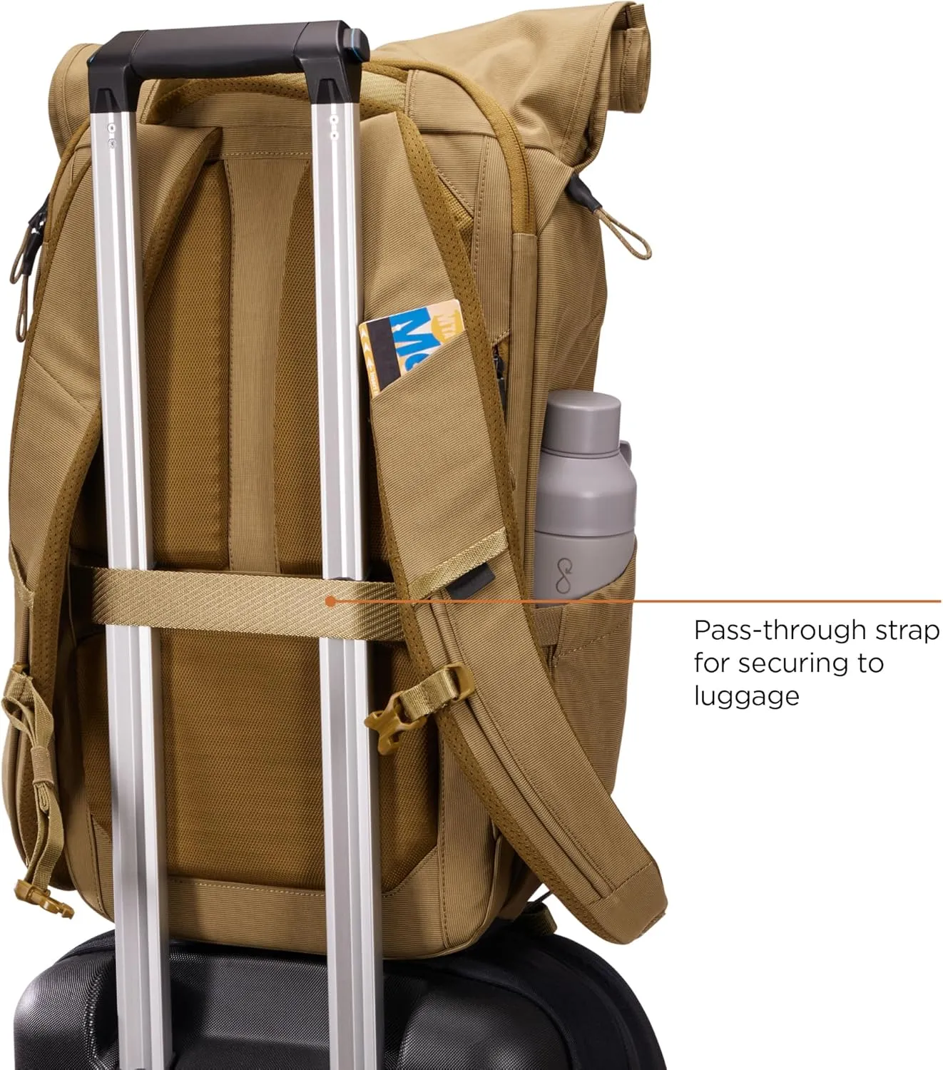 Thule Paramount 24L Backpack - Commuter Backpack with Padded Laptop Sleeve - Fits 16" laptops and 12" Tablets - Thoughtful Layout and Organization, Nutria