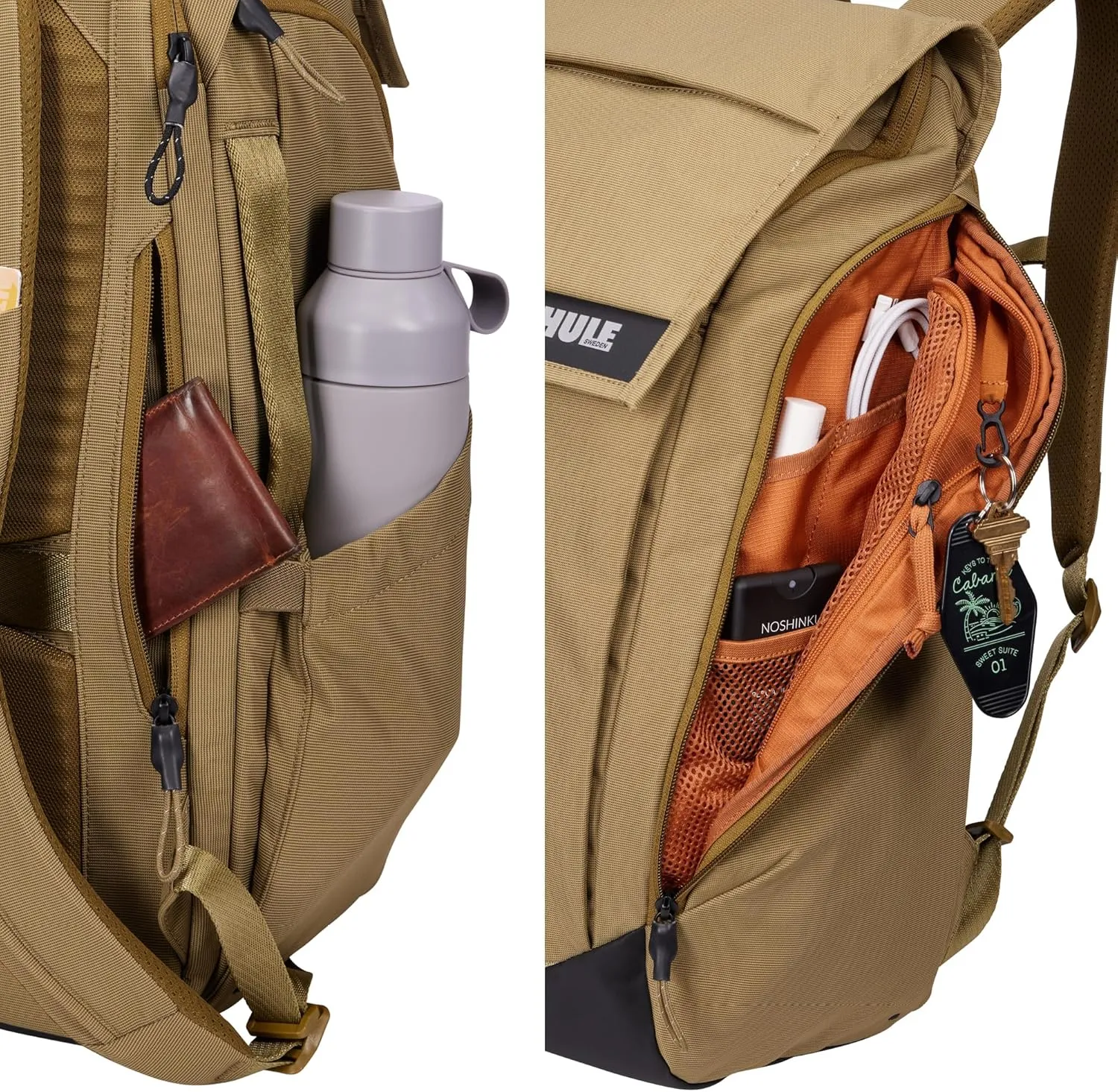 Thule Paramount 27L Backpack - Commuter Backpack - Fits 16" laptops, Nutria