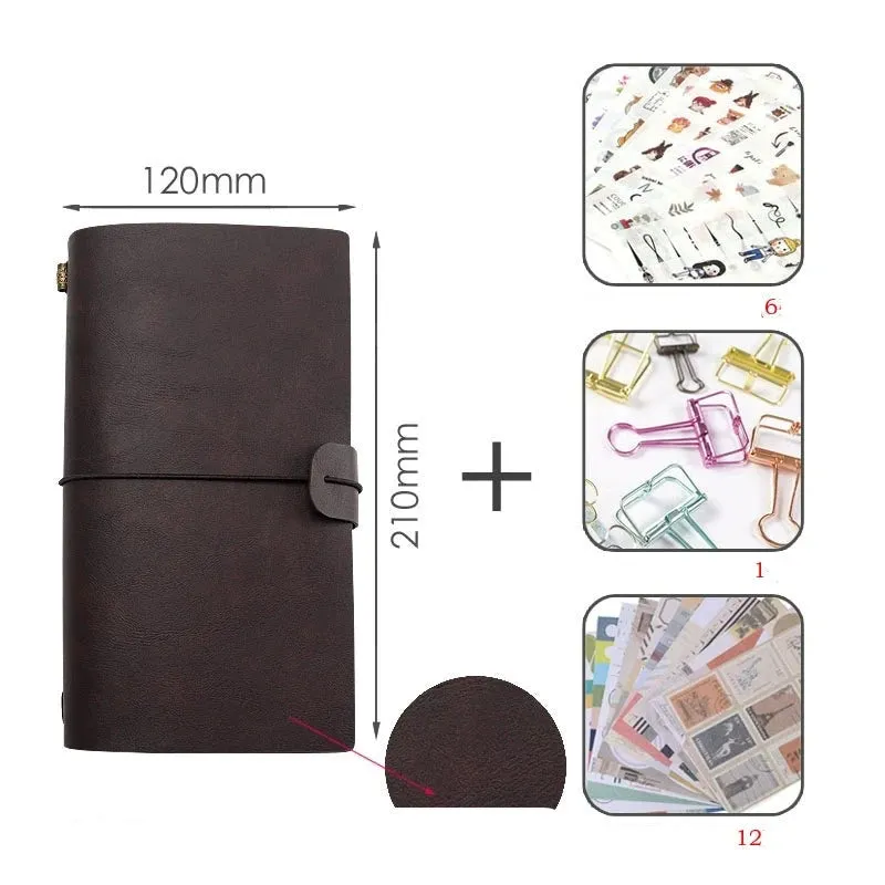 Timeless Elegance: Retro Portable Leather Diary Notebook