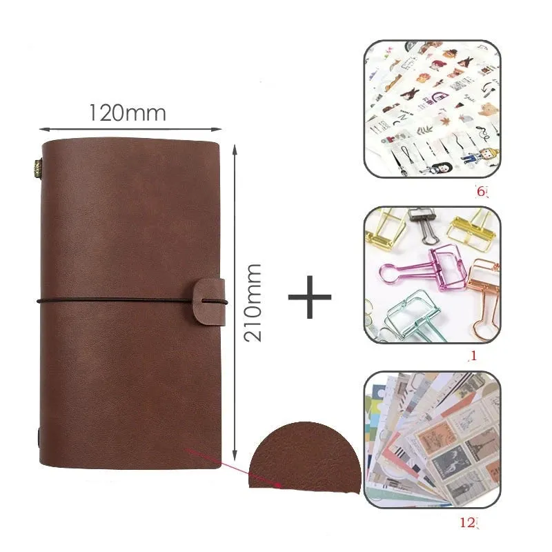 Timeless Elegance: Retro Portable Leather Diary Notebook