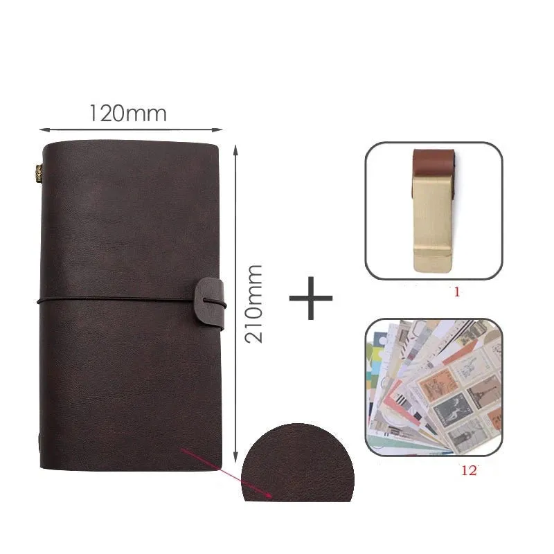 Timeless Elegance: Retro Portable Leather Diary Notebook