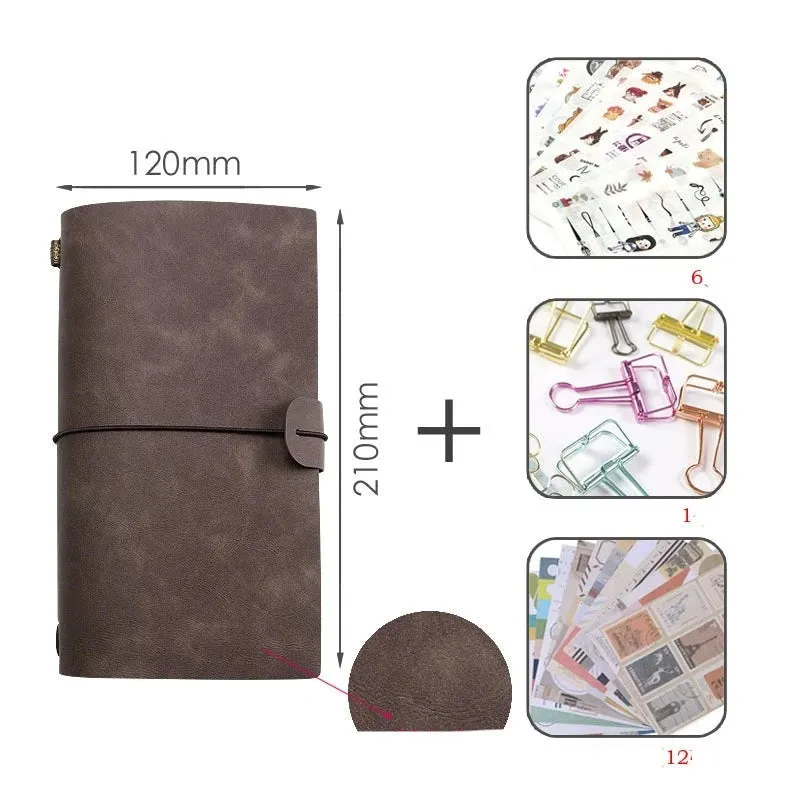 Timeless Elegance: Retro Portable Leather Diary Notebook
