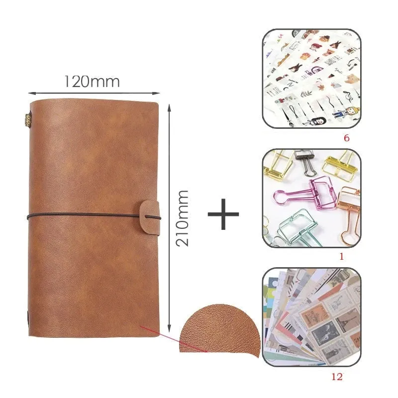 Timeless Elegance: Retro Portable Leather Diary Notebook