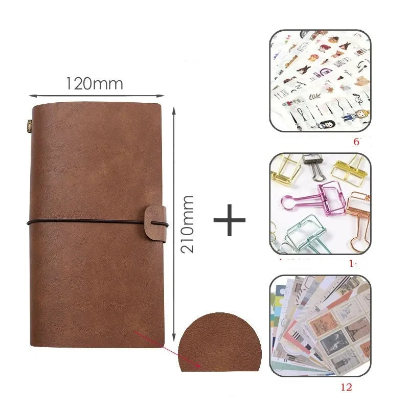 Timeless Elegance: Retro Portable Leather Diary Notebook