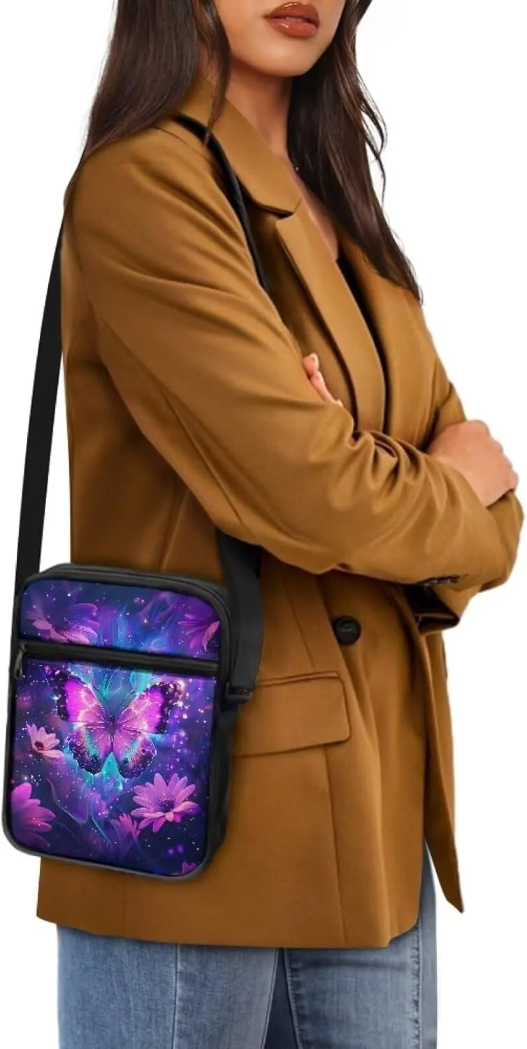TODIYADDU Stylish Shoulder Bag for Women Men Fashion Messenger Bag Portable Handbags for Notebook Keys Cards Nice Chest Bag