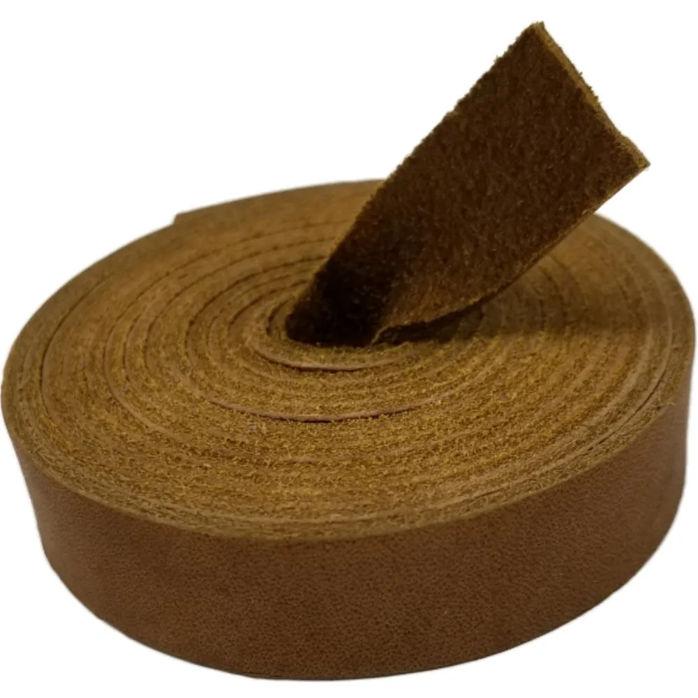 TOFL Genuine Top-Grain Leather Strap | 72 Inches Long | 1/2 Inch Wide | 1/8 Inch Thick (7-8 oz) | 1 Leather Strip for DIY Arts & Craft Projects, Clothing, Jewelry, Wrapping | Brown
