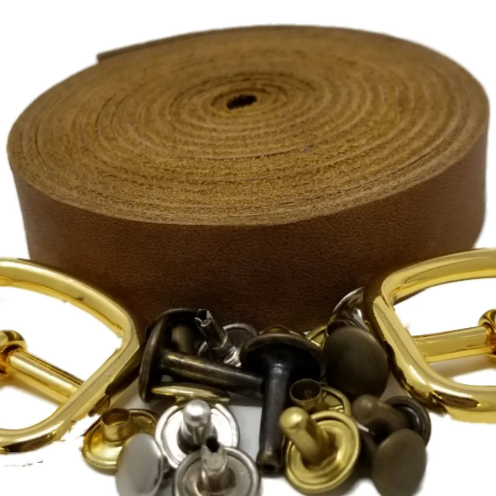 TOFL Genuine Top-Grain Leather Strap | 72 Inches Long | 1/2 Inch Wide | 1/8 Inch Thick (7-8 oz) | 1 Leather Strip for DIY Arts & Craft Projects, Clothing, Jewelry, Wrapping | Brown