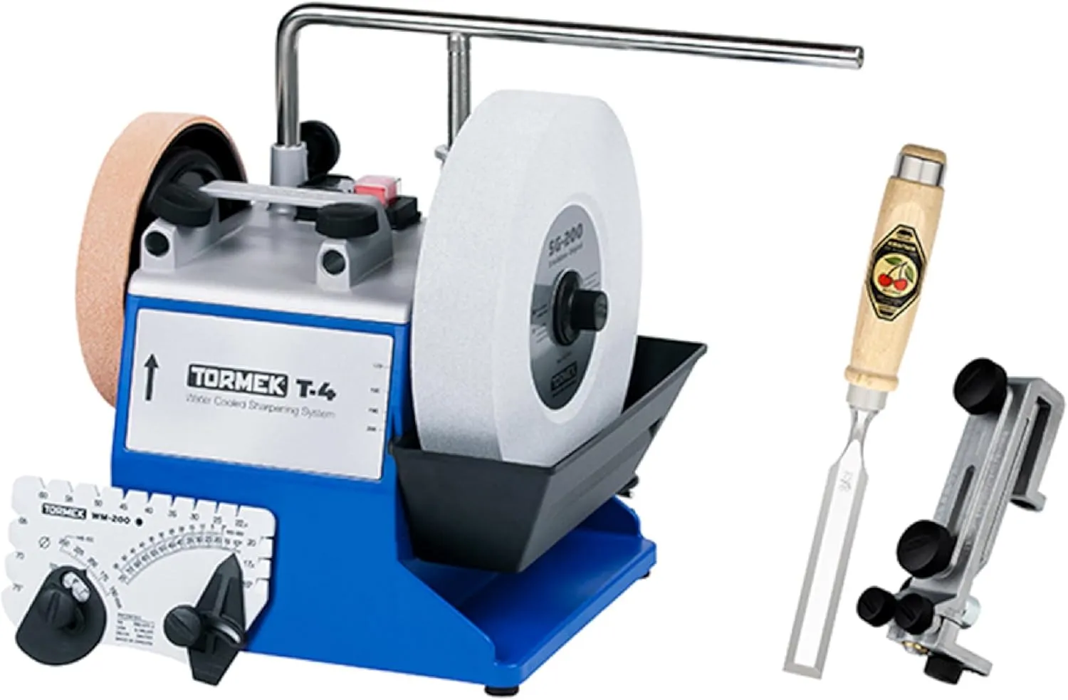 Tormek T-4 Original   SE-77 Square Edge Jig   Kirschen Chisel - Water Cooled Sharpening System for Edge Tools - US Version - English Handbook