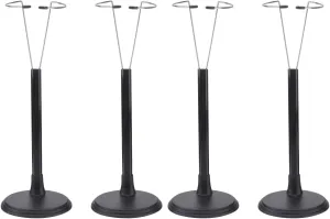 Toyvian Adjustable Stand: 4 Pcs Action Figure Support Bracket Model Display - Bear Doll Stand for 12 Inch Dolls Girls