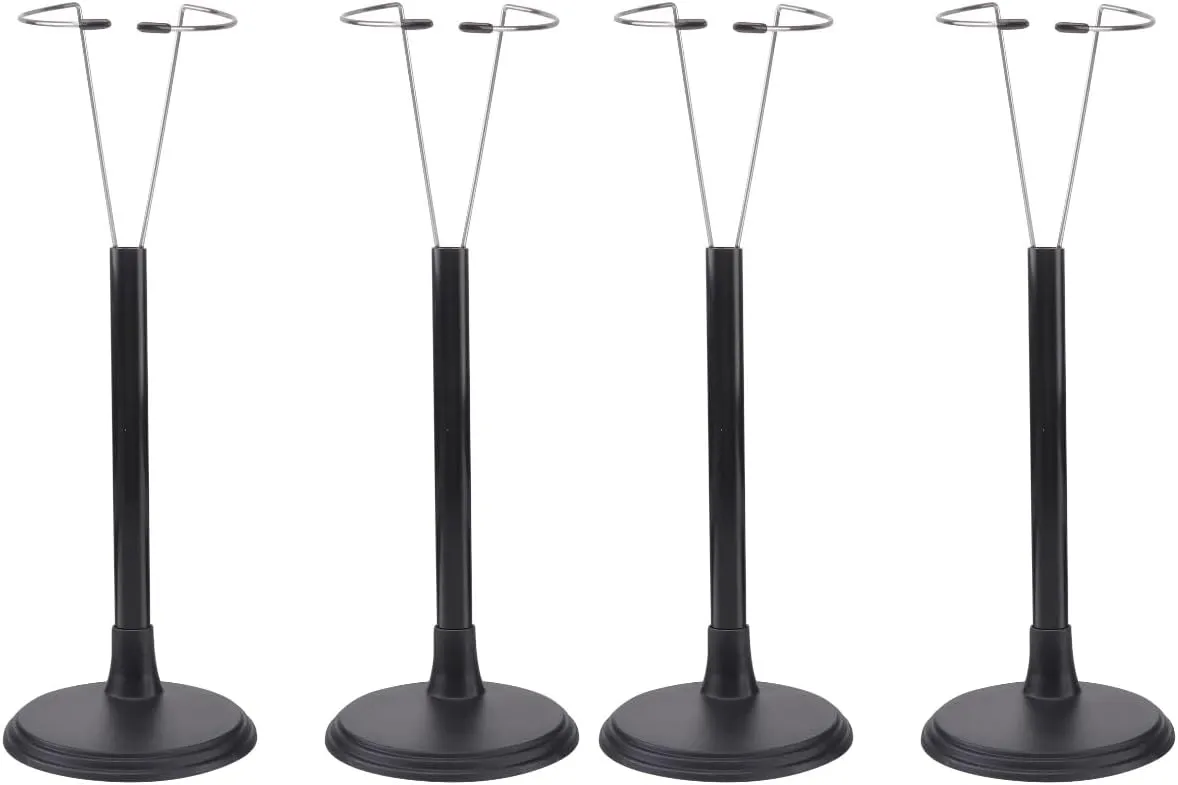 Toyvian Adjustable Stand: 4 Pcs Action Figure Support Bracket Model Display - Bear Doll Stand for 12 Inch Dolls Girls