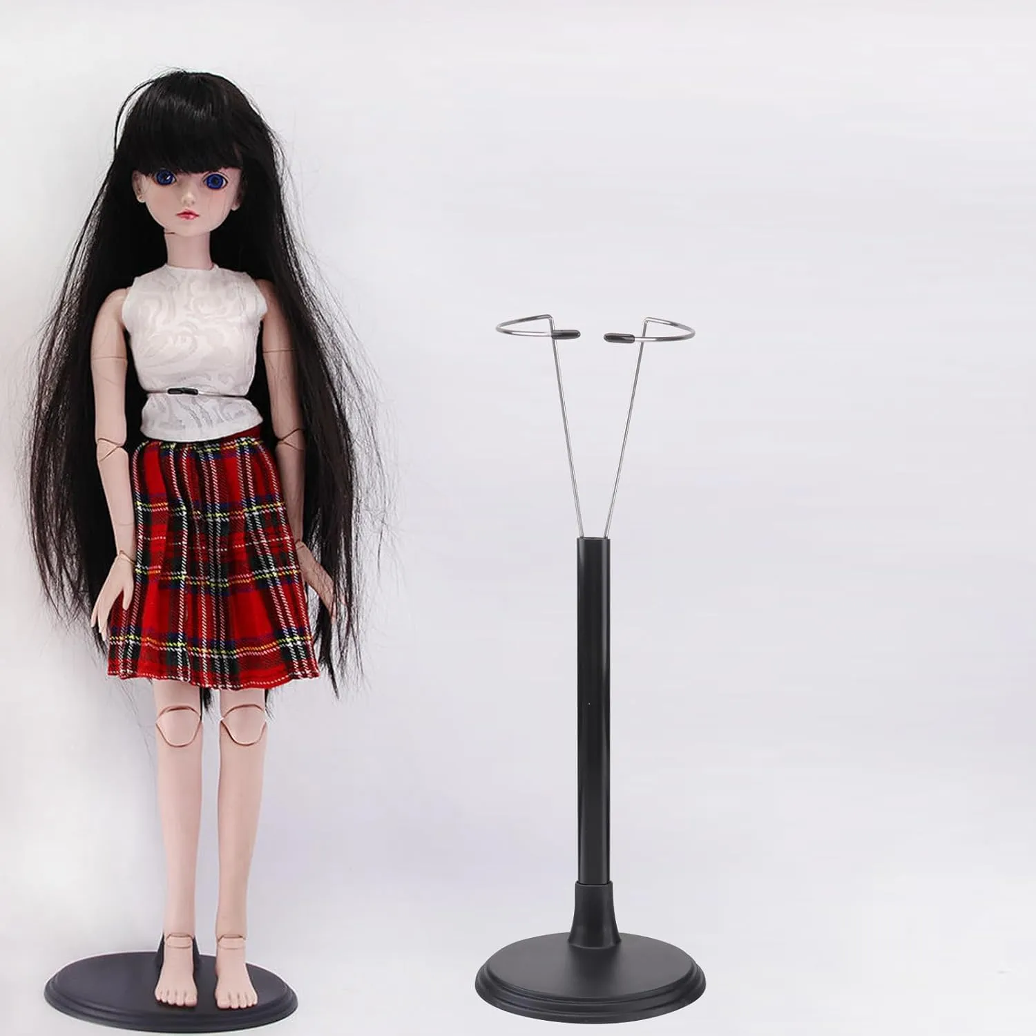 Toyvian Adjustable Stand: 4 Pcs Action Figure Support Bracket Model Display - Bear Doll Stand for 12 Inch Dolls Girls