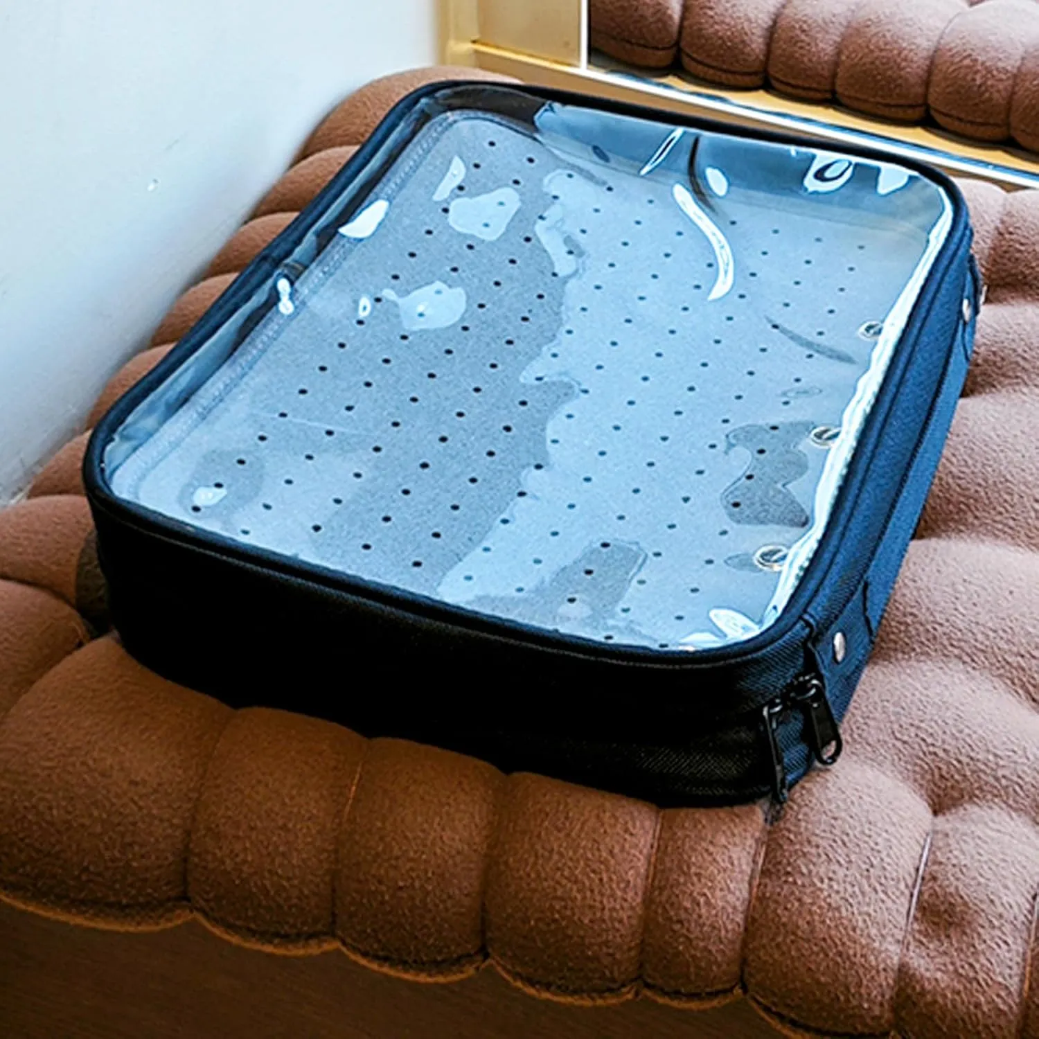 Transparenter Pin Books For Collectors, Enamel Pin Display Pages Pin Carrying Case, Travel Brooch Pins Display Bag(6 Grey binder,Not Include any Accessories)